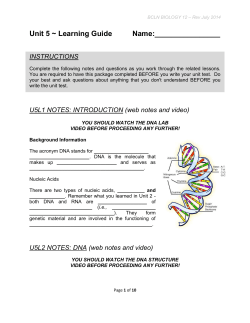 DNA - BC Learning Network
