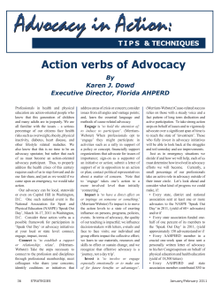 Advocacy in Action: Advocacy in Action