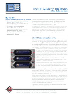 The BE Guide to HD Radio