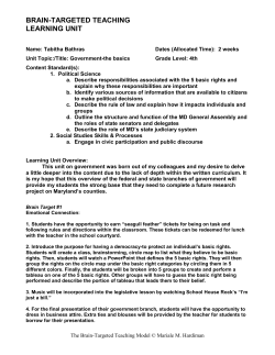 Government - Brain-Targeted Teaching