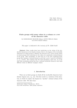 Finite groups with many values in a column or a row of the character