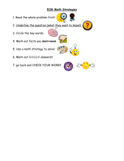 EOG Math Strategies