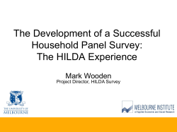 About HILDA: Introduction