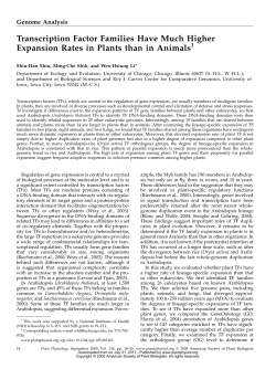 Transcription Factor Families Have Much Higher