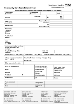 Admission/ Referral Form