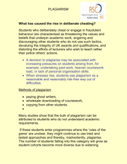Plagiarism