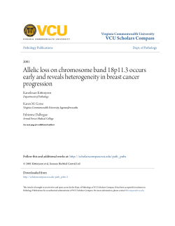 Allelic loss on chromosome band 18p11.3 occurs early and reveals