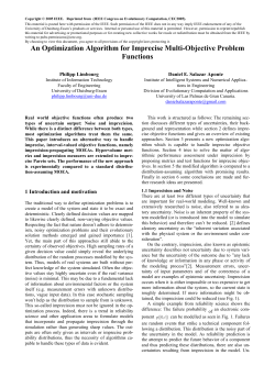 An Optimization Algorithm for Imprecise Multi