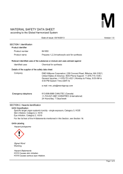material safety data sheet
