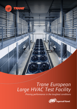 Trane European Large HVAC Test Facility