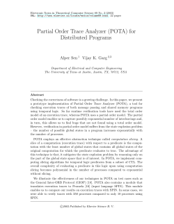 Partial Order Trace Analyzer (POTA) for Distributed Programs