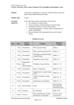 3.14 Panel Testing (Full Version)