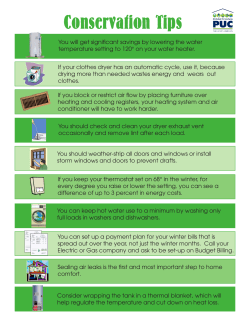 Conservation Tips