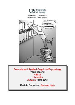 reading list for applied cog.psy