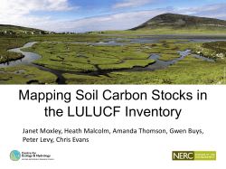 Mapping Soil Carbon Stocks in the LULUCF Inventory