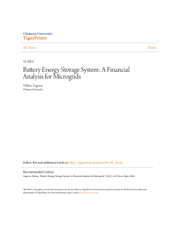 Battery Energy Storage System: A Financial Analysis for