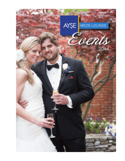 Events - AYSE Meze Lounge