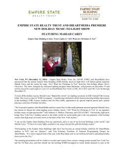 empire state realty trust and iheartmedia premiere new holiday