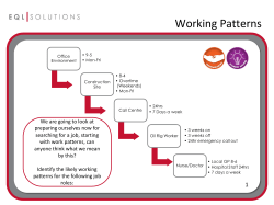 Working Patterns
