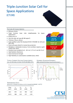 Triple-Junction Solar Cell for Space Applications (CTJ30)
