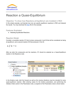 Reaction a Quasi