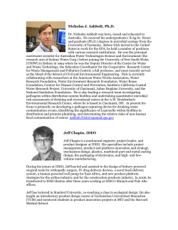 Nicholas J. Ashbolt, Ph.D.