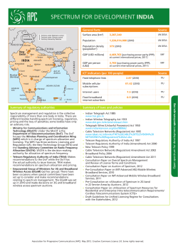 spectrum for development india - Association for Progressive