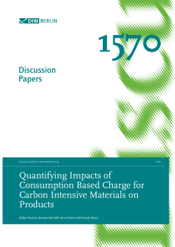 Quantifying Impacts of Consumption Based Charge for Carbon