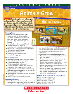 Animals Grow - Scholastic Canada