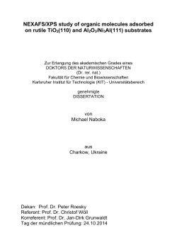 NEXAFS/XPS study of organic molecules adsorbed on rutile