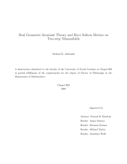 Real Geometric Invariant Theory and Ricci Soliton Metrics on Two