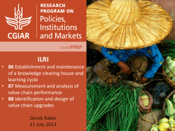 ILRI - Value Chains Knowledge Clearinghouse