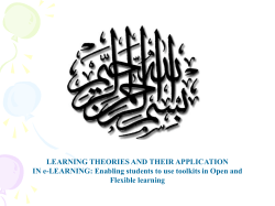 Enabling students to use toolkits in Open and Flexible learning