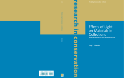 Effects of Light on Materials in Collections