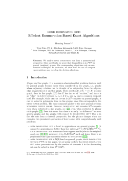 edge dominating set: Efficient Enumeration-Based Exact