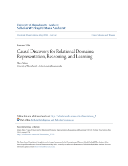 Causal Discovery for Relational Domains: Representation