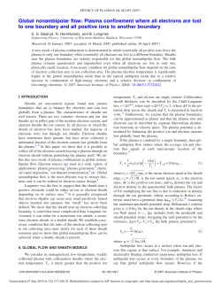 Global nonambipolar flow: Plasma confinement where all electrons