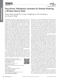 Driven Triboelectric Generator for Directly Powering a Wireless