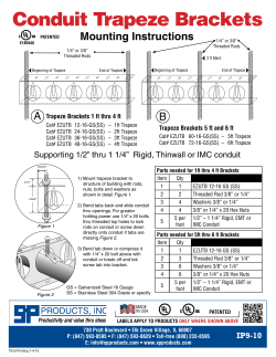 Conduit Trapeze Brackets