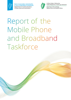 Taskforce Report - Department of Arts, Heritage and the Gaeltacht