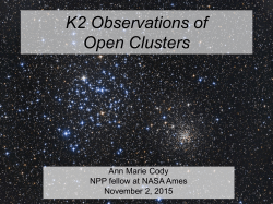K2 is ideally suited to monitor star clusters
