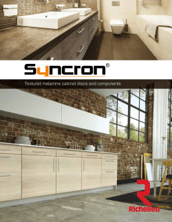 Textured melamine cabinet doors and components
