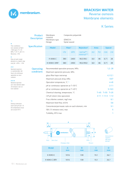 brackish water Reverse osmosis Membrane