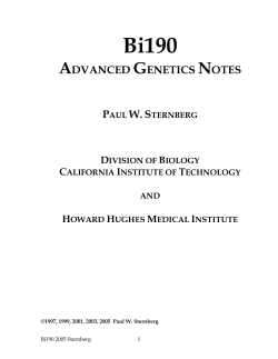 Bi190 notes
