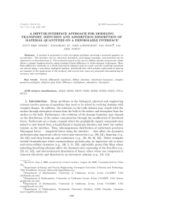 a diffuse-interface approach for modeling transport, diffusion and