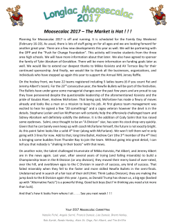 Moosecalac 2017 &ndash; The Market is Hot ! ! !