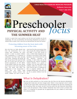 physical activity and the summer heat