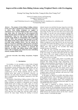 Improved Reversible Data Hiding Scheme using Weighted