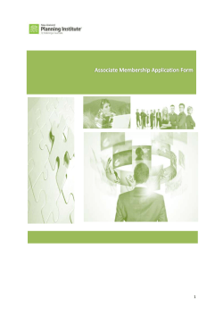 Associate Membership Application Form