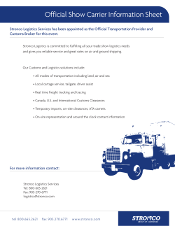 Official Show Carrier Information Sheet